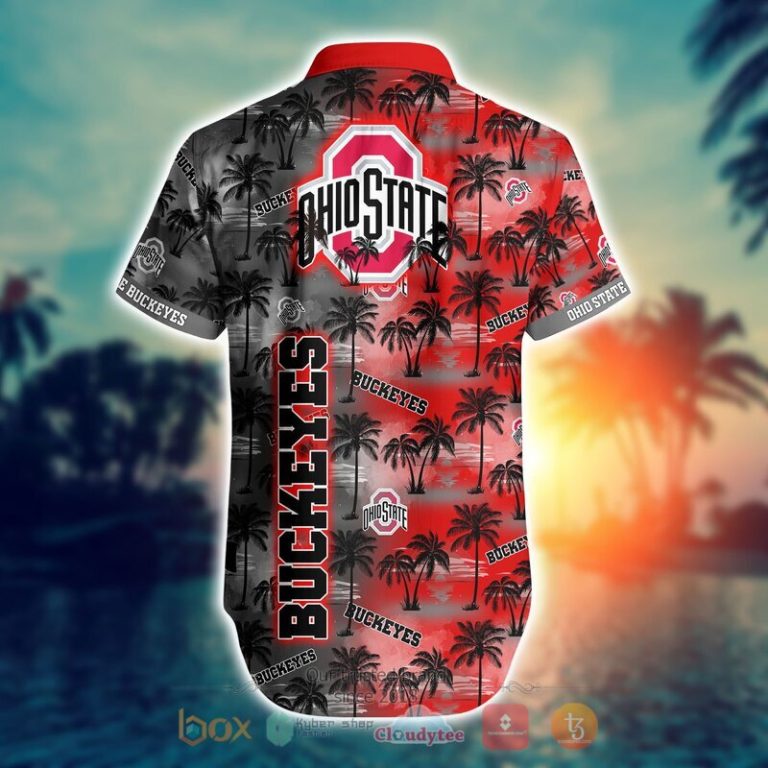 NCAA Ohio State Buckeyes Coconut Hawaiian shirt Short 1 2