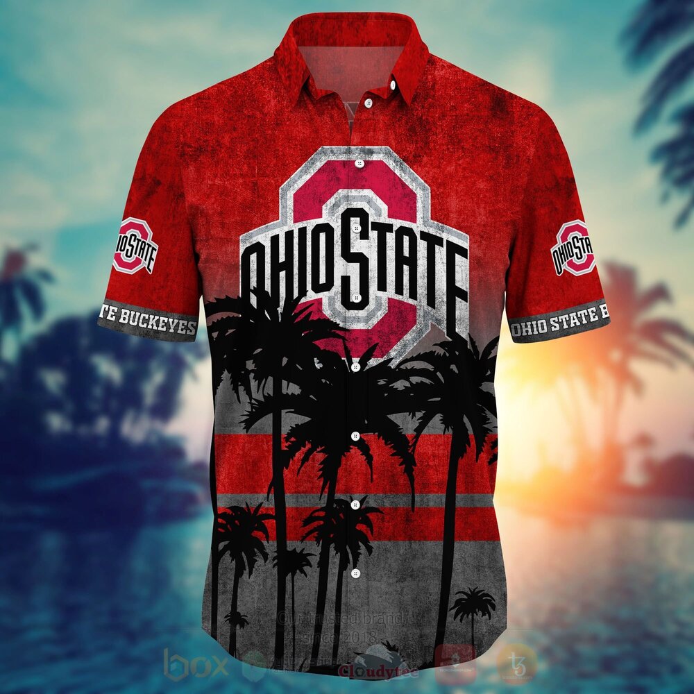 NCAA Ohio State Buckeyes Hawaiian Shirt Short 1 2