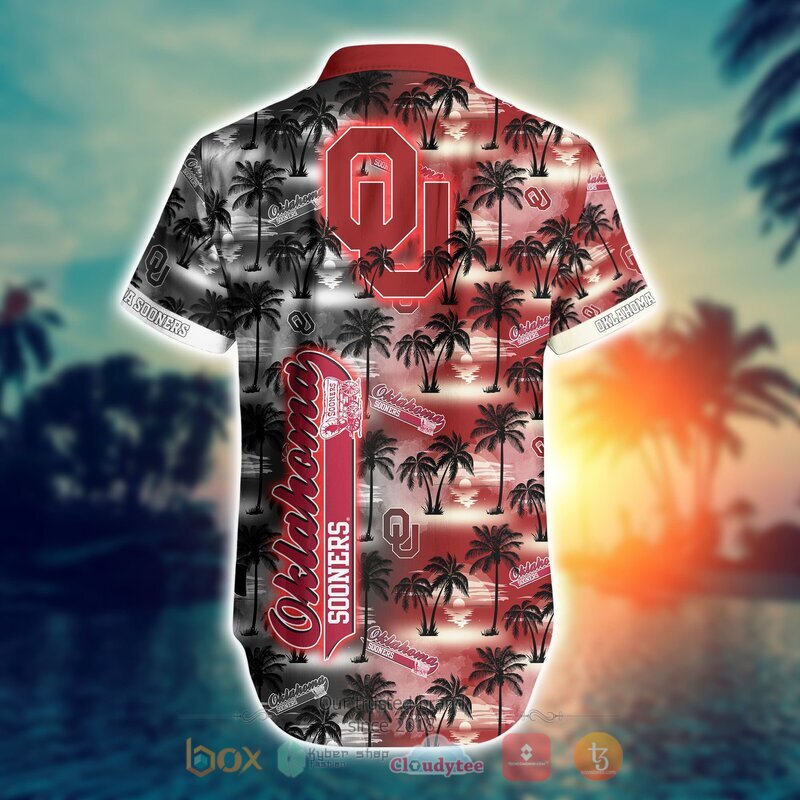 NCAA Oklahoma Sooners Coconut Hawaiian shirt Short 1 2