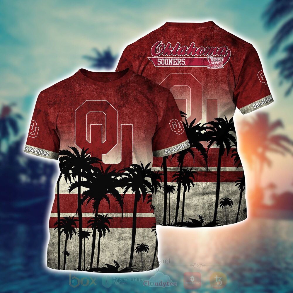 NCAA Oklahoma Sooners Hawaiian Shirt Short 1