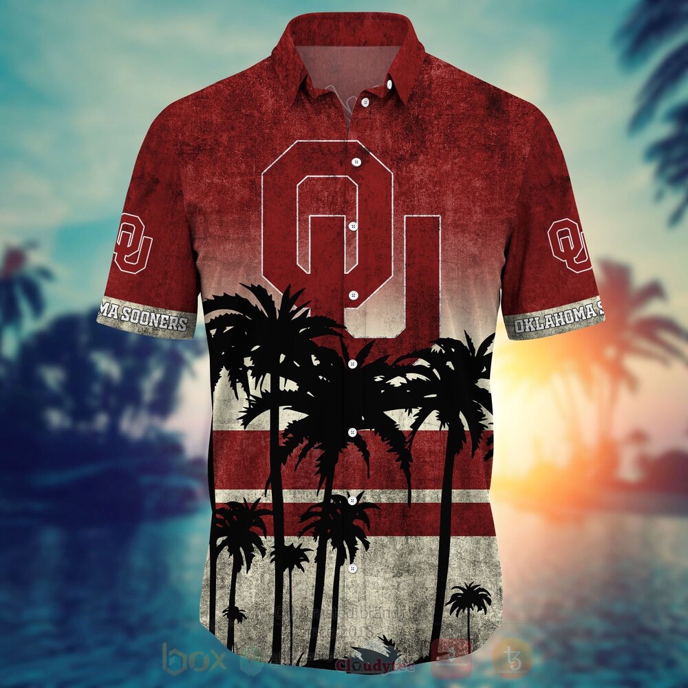 NCAA Oklahoma Sooners Hawaiian Shirt Short 1 2