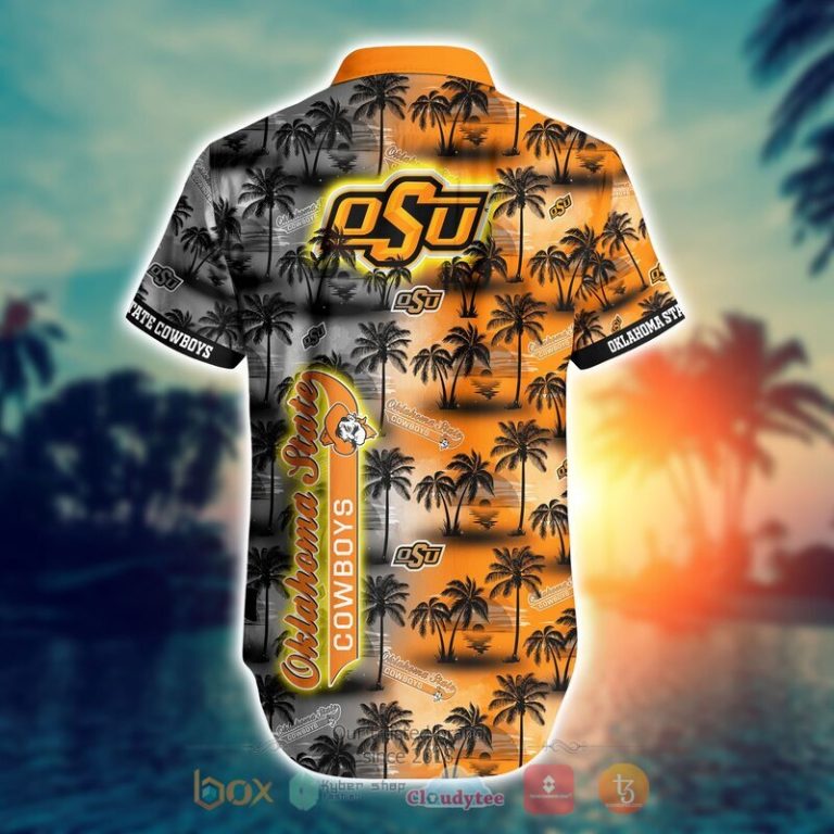 NCAA Oklahoma State Cowboys Coconut Hawaiian shirt Short 1 2