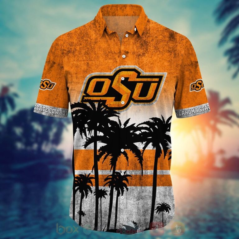 NCAA Oklahoma State Cowboys and Cowgirls Hawaiian Shirt Short 1 2