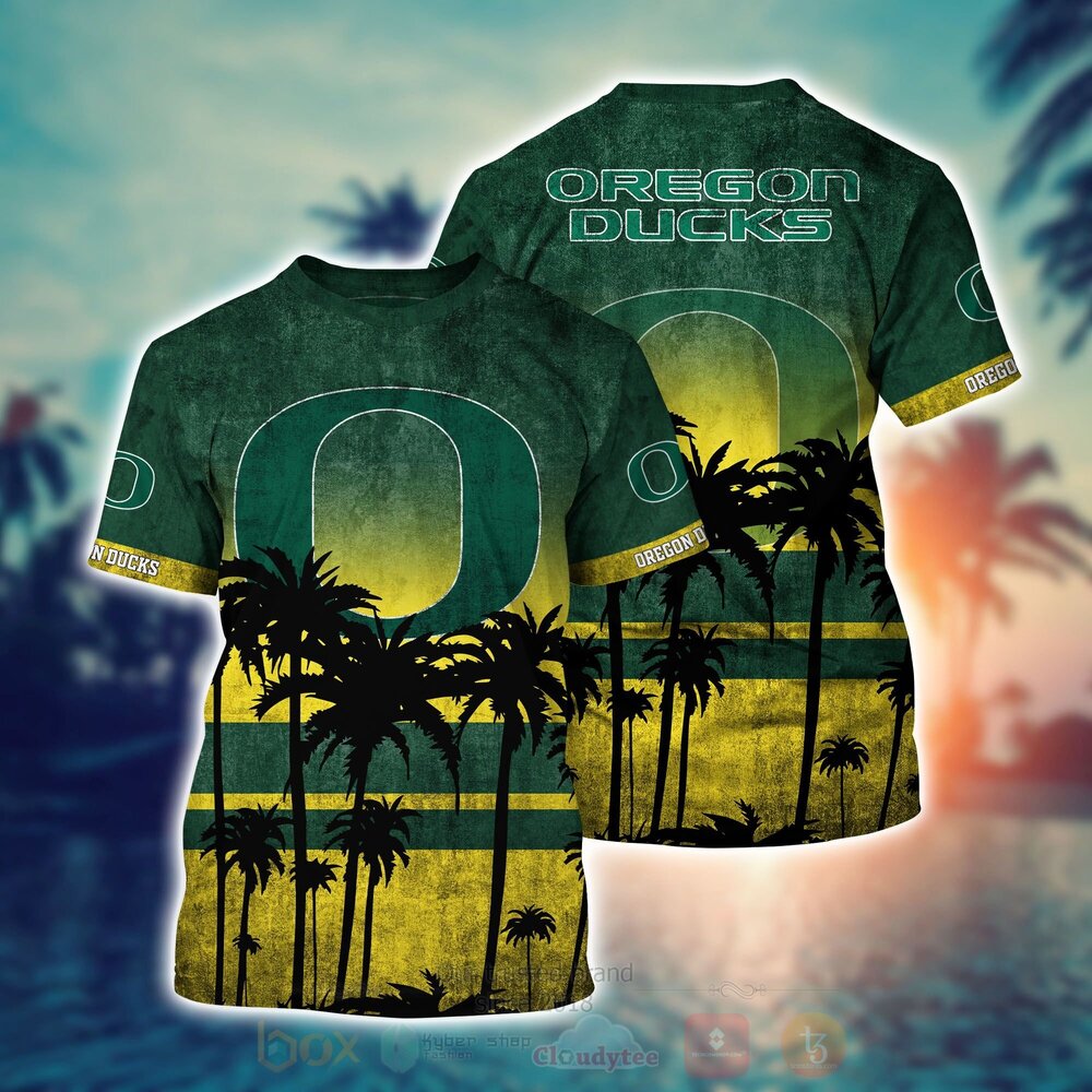 NCAA Oregon Ducks football Hawaiian Shirt Short 1