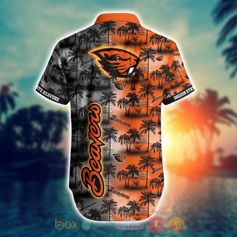 NCAA Oregon State Beavers Coconut Hawaiian shirt Short 1 2