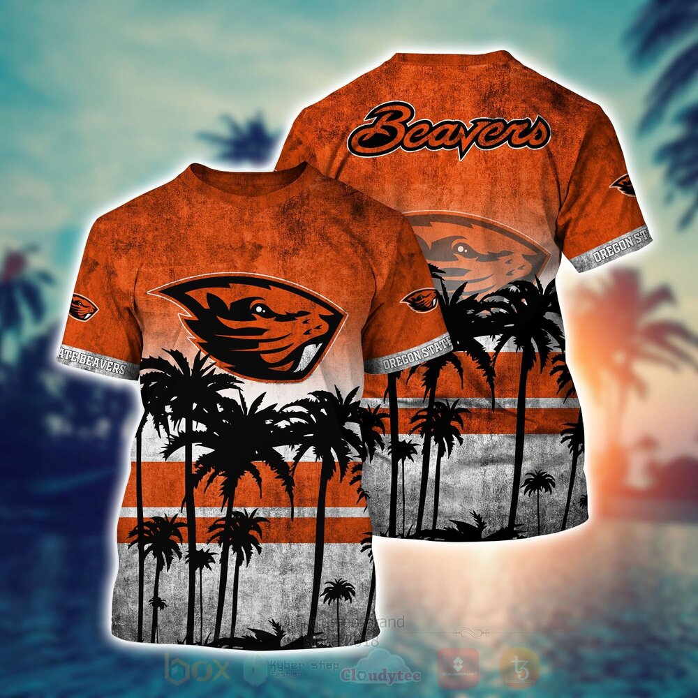 NCAA Oregon State Beavers Hawaiian Shirt Short 1