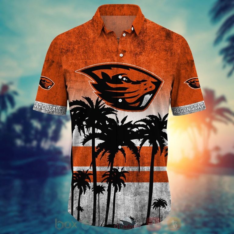 NCAA Oregon State Beavers Hawaiian Shirt Short 1 2