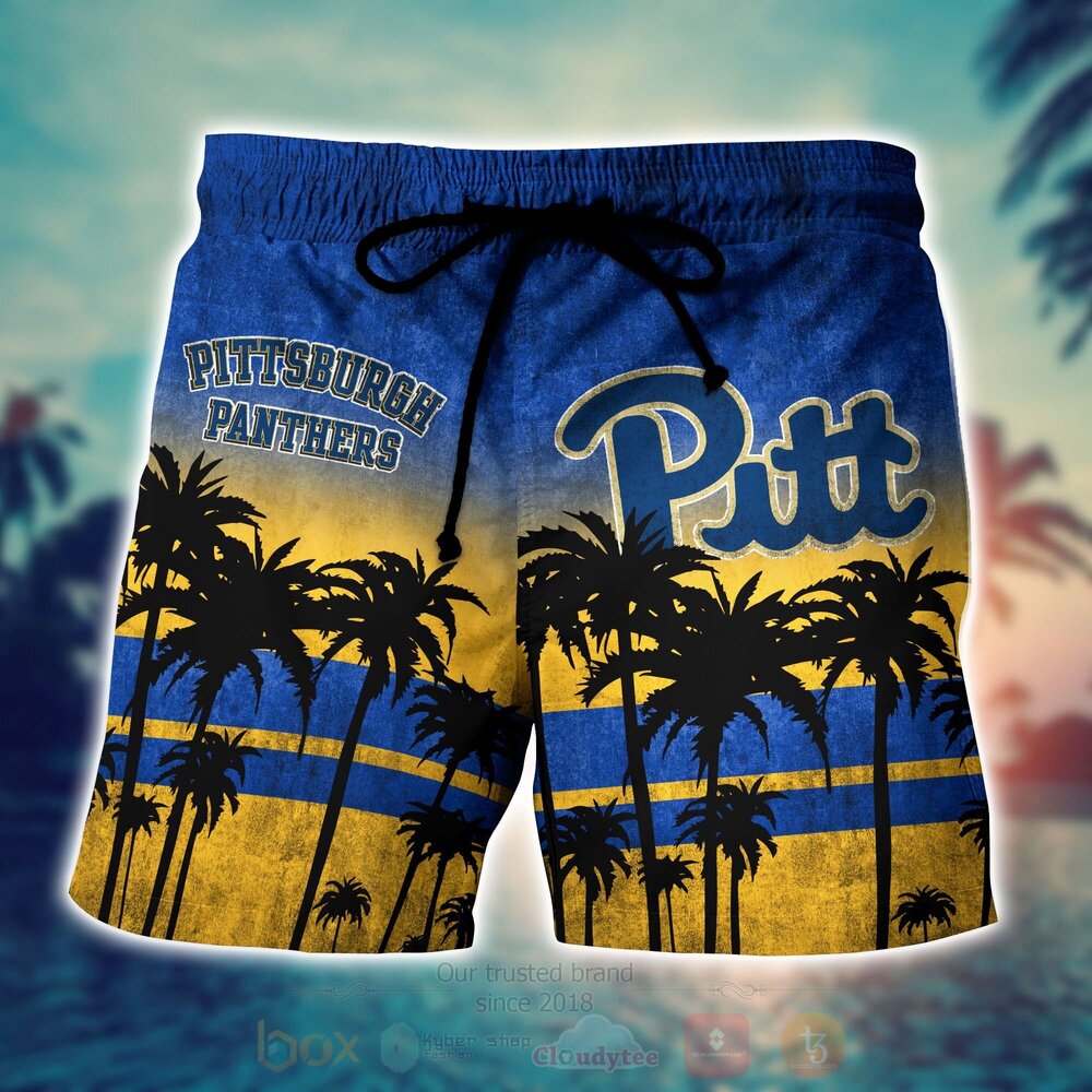 NCAA Pittsburgh Panthers football Hawaiian Shirt Short 1 2 3 4