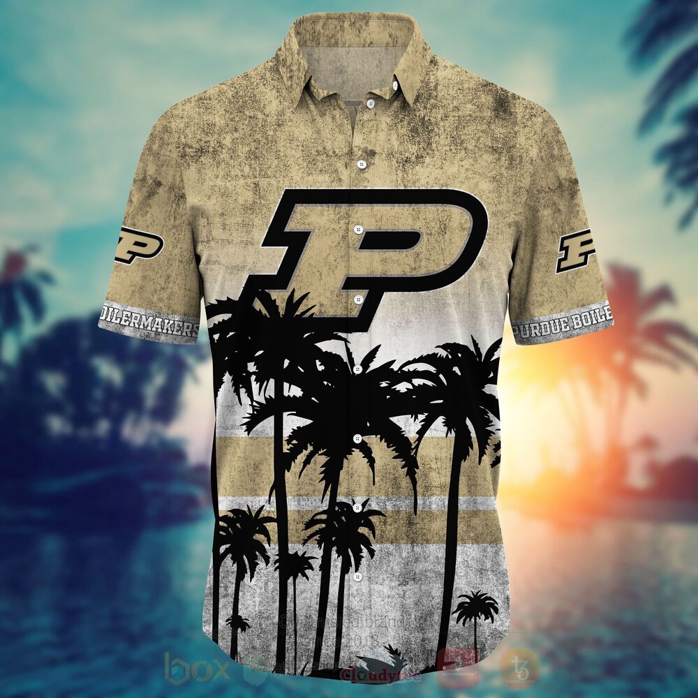 NCAA Purdue Boilermakers football Hawaiian Shirt Short 1 2