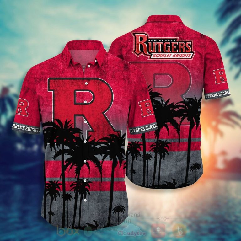 NCAA Rutgers Scarlet Knights Hawaiian Shirt Short