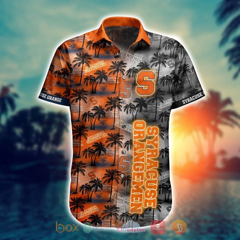 NCAA Syracuse Orange Coconut Hawaiian shirt Short 1