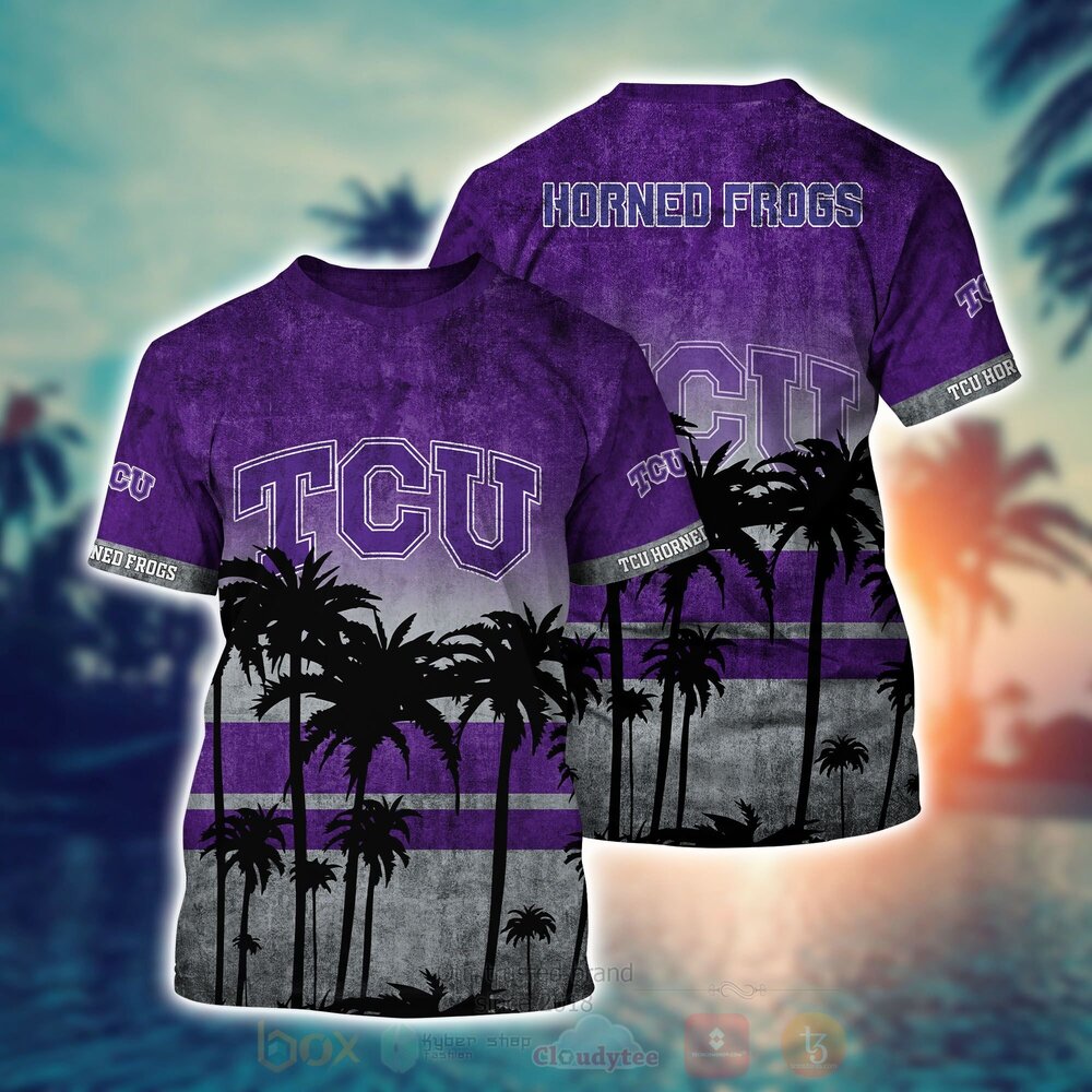 NCAA TCU Horned Frogs Hawaiian Shirt Short 1