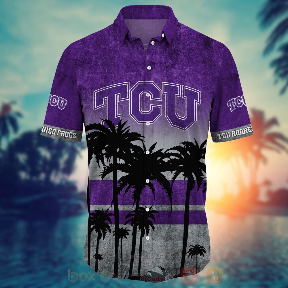 NCAA TCU Horned Frogs Hawaiian Shirt Short 1 2