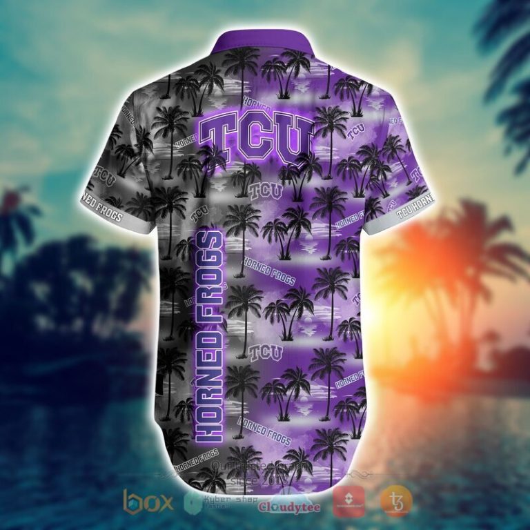 NCAA Tcu Horned Frogs Coconut Hawaiian shirt Short 1 2