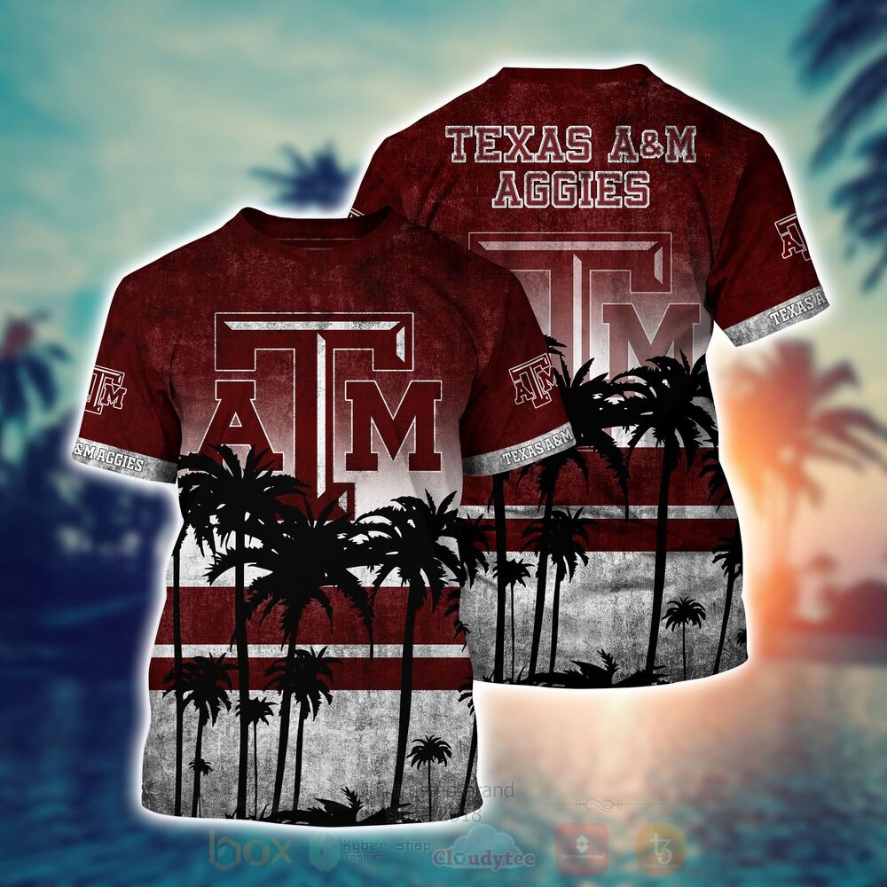 NCAA Texas AM Aggies Hawaiian Shirt Short 1