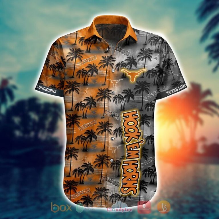 NCAA Texas Longhorns Coconut Hawaiian shirt Short 1