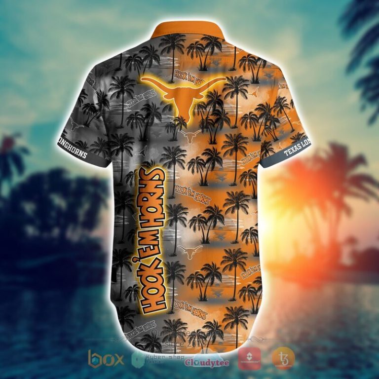 NCAA Texas Longhorns Coconut Hawaiian shirt Short 1 2