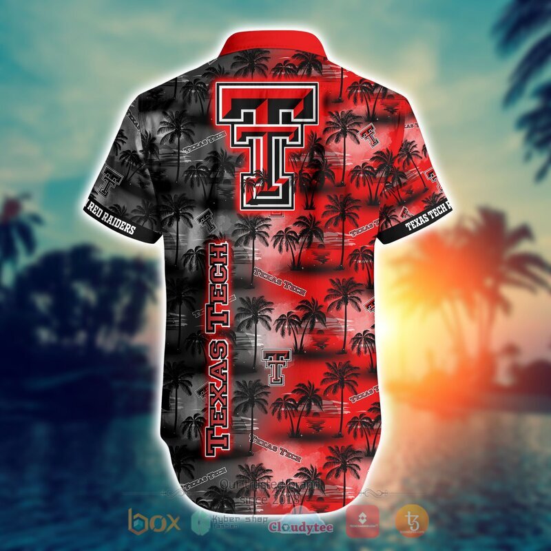 NCAA Texas Tech Red Raiders Coconut Hawaiian shirt Short 1 2