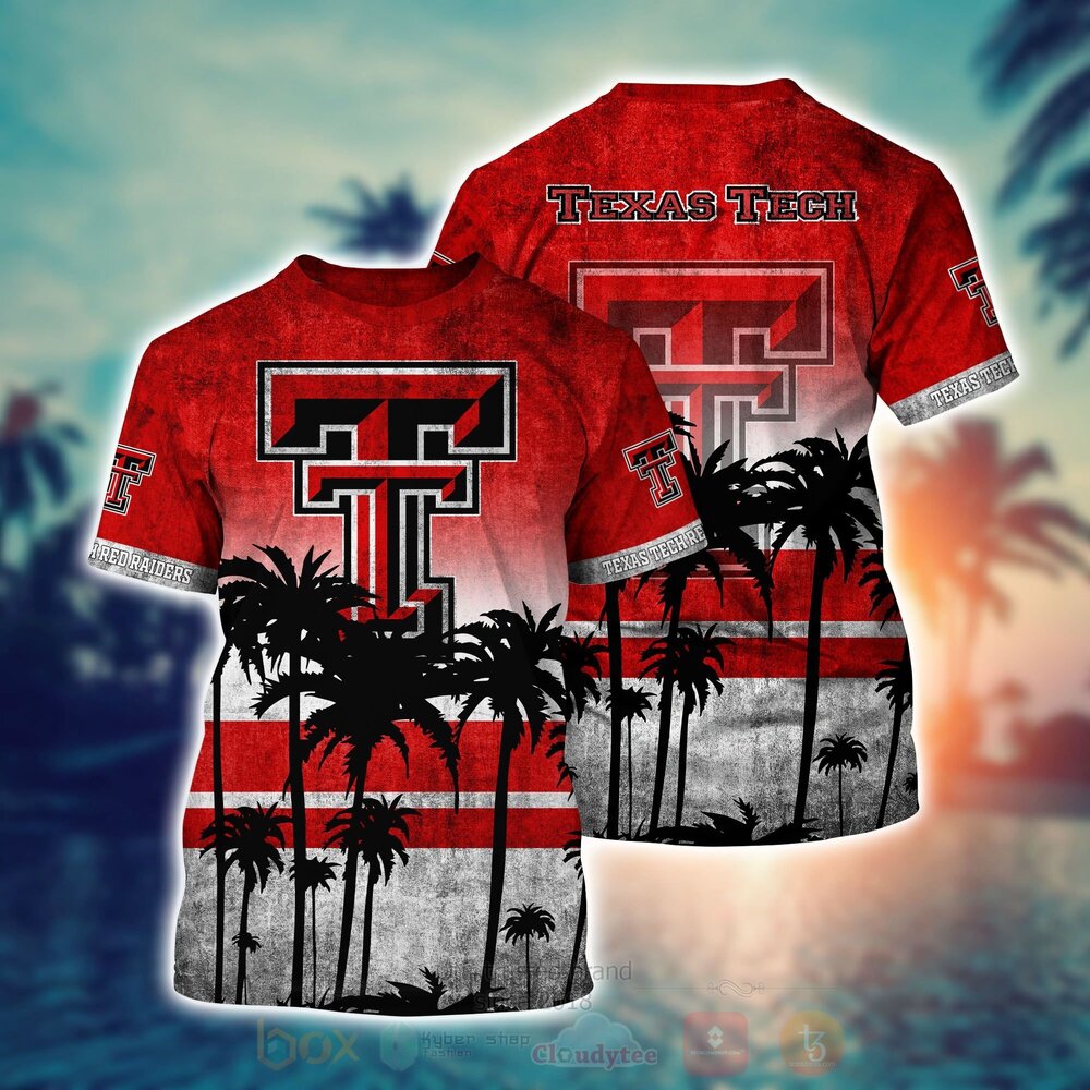 NCAA Texas Tech Red Raiders Hawaiian Shirt Short 1