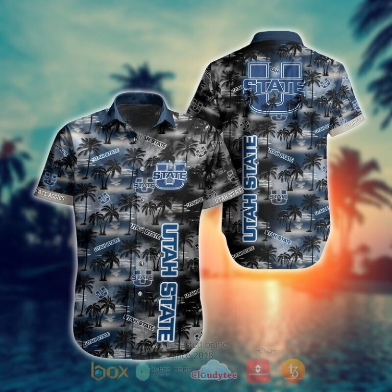 NCAA Utah State Aggies Coconut Hawaiian shirt Short