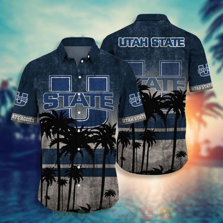 NCAA Utah State Aggies football Hawaiian Shirt Short