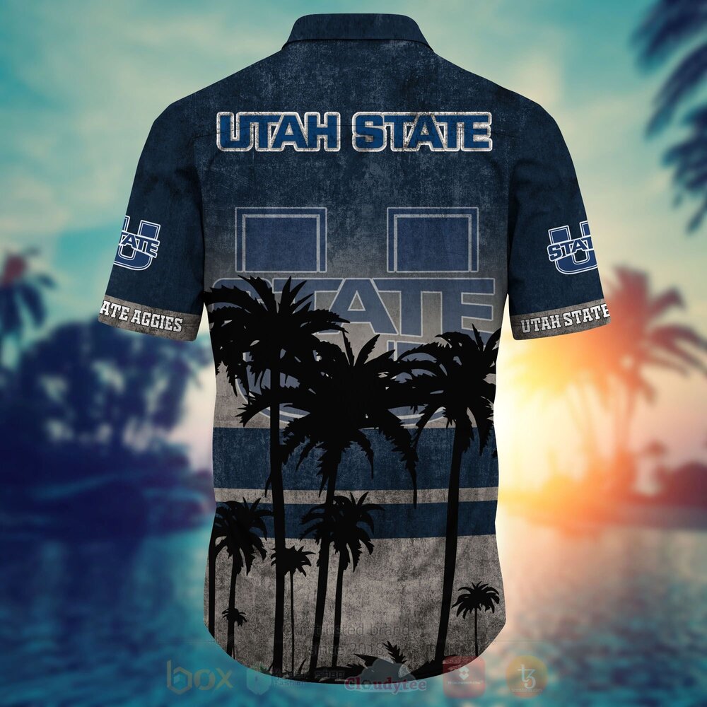 NCAA Utah State Aggies football Hawaiian Shirt Short 1 2 3