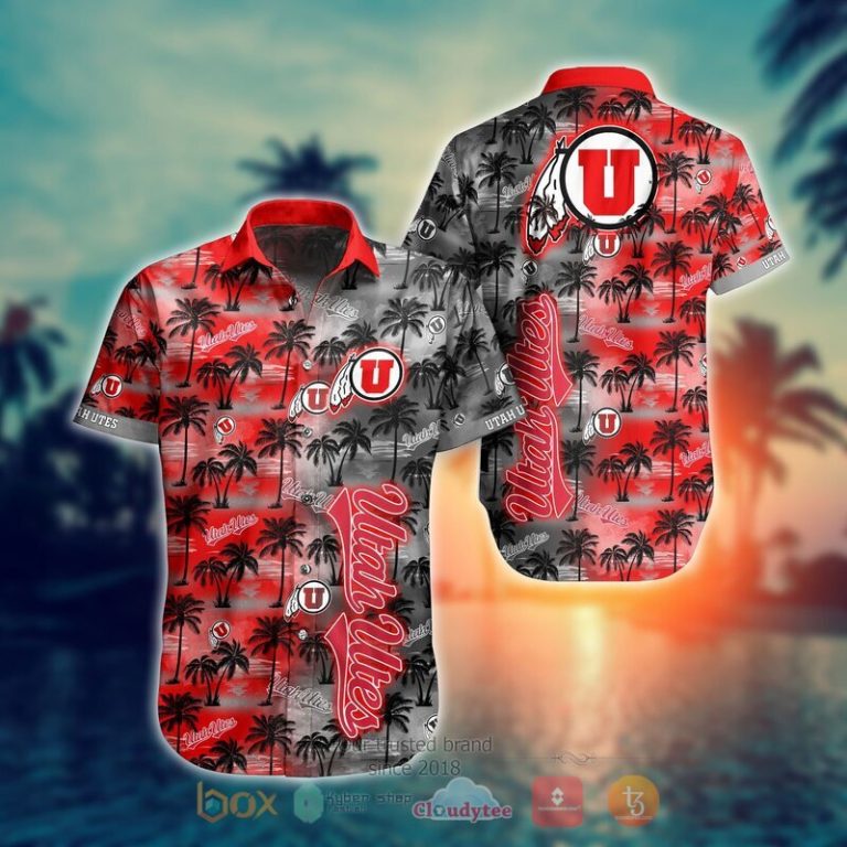 NCAA Utah Utes Coconut Hawaiian shirt Short