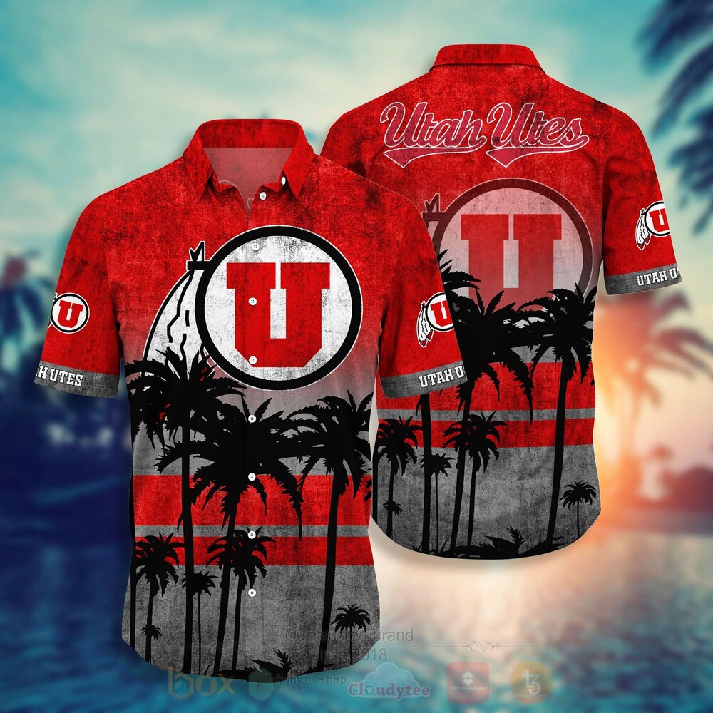NCAA Utah Utes football Hawaiian Shirt Short