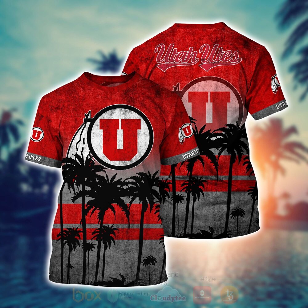 NCAA Utah Utes football Hawaiian Shirt Short 1
