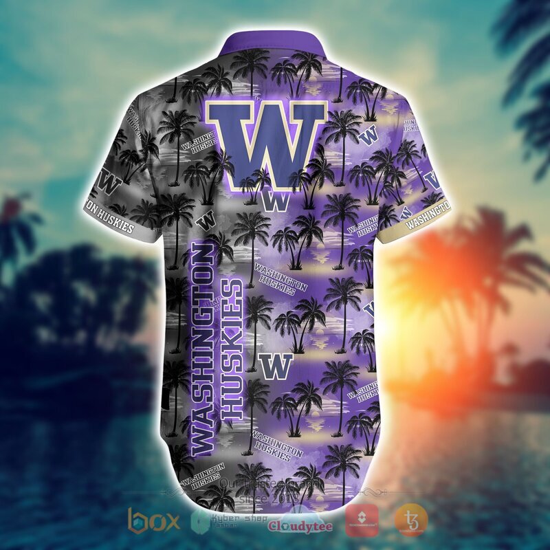 NCAA Washington Huskies Coconut Hawaiian shirt Short 1 2