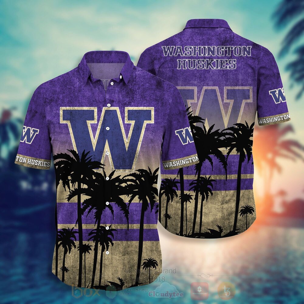 NCAA Washington Huskies Hawaiian Shirt Short