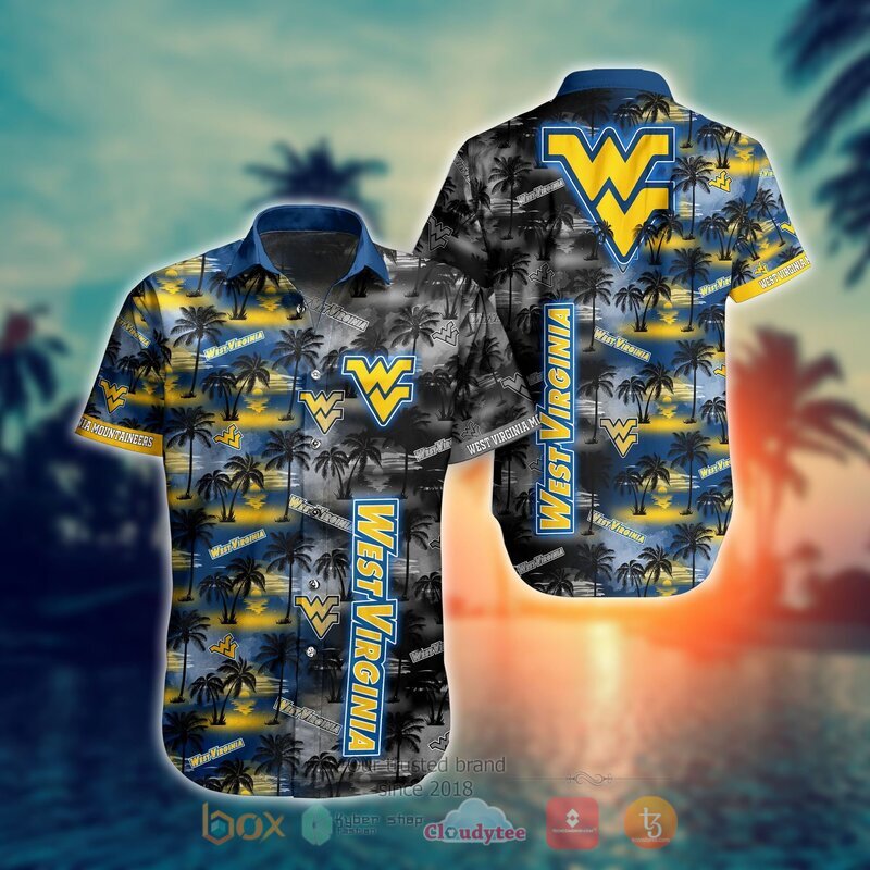 NCAA West Virginia Mountaineers Coconut Hawaiian shirt Short
