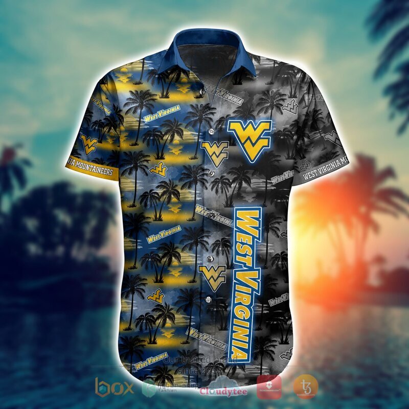 NCAA West Virginia Mountaineers Coconut Hawaiian shirt Short 1