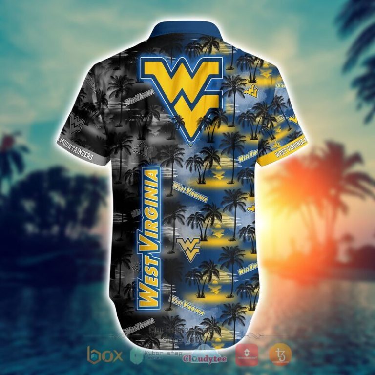 NCAA West Virginia Mountaineers Coconut Hawaiian shirt Short 1 2