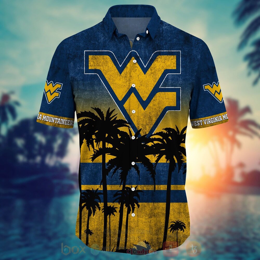NCAA West Virginia Mountaineers Hawaiian Shirt Short 1 2