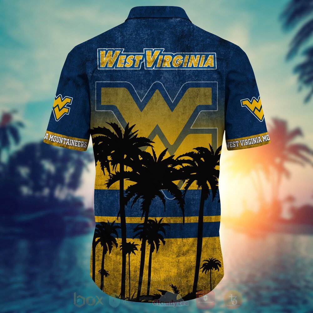 NCAA West Virginia Mountaineers Hawaiian Shirt Short 1 2 3