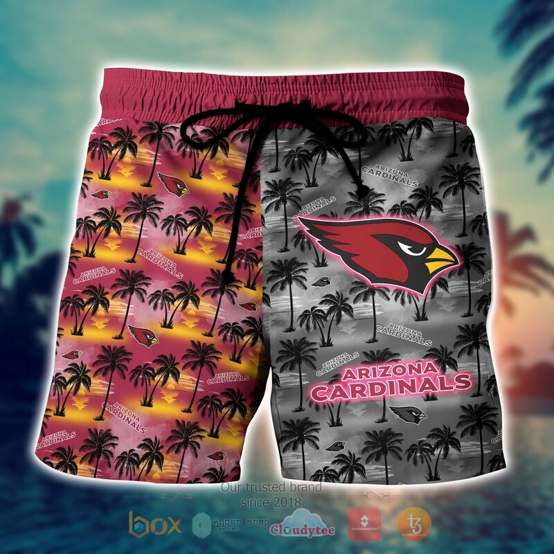 NFL Arizona Cardinals Coconut Hawaiian shirt Short 1 2 3