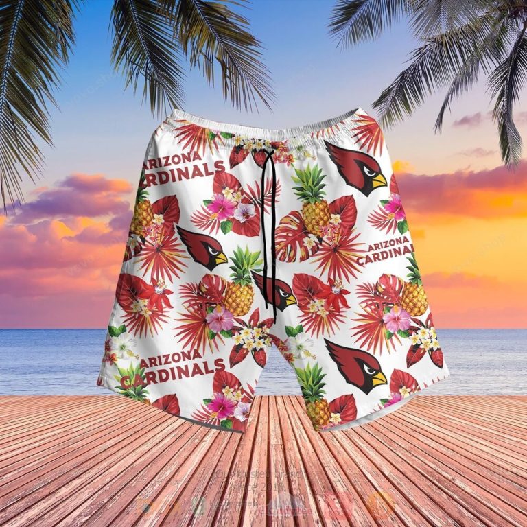 NFL Arizona Cardinals Hawaiian Shirt Short 1 2