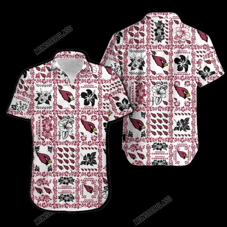 NFL Arizona Cardinals Hibiscus Hawaiian Shirt Short