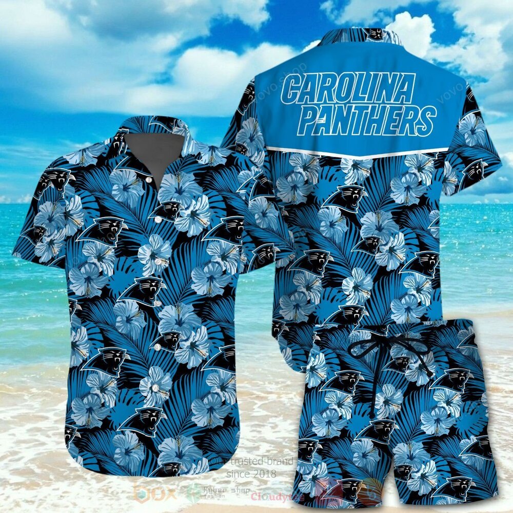 NFL Carolina Panthers Hawaiian Shirt Short