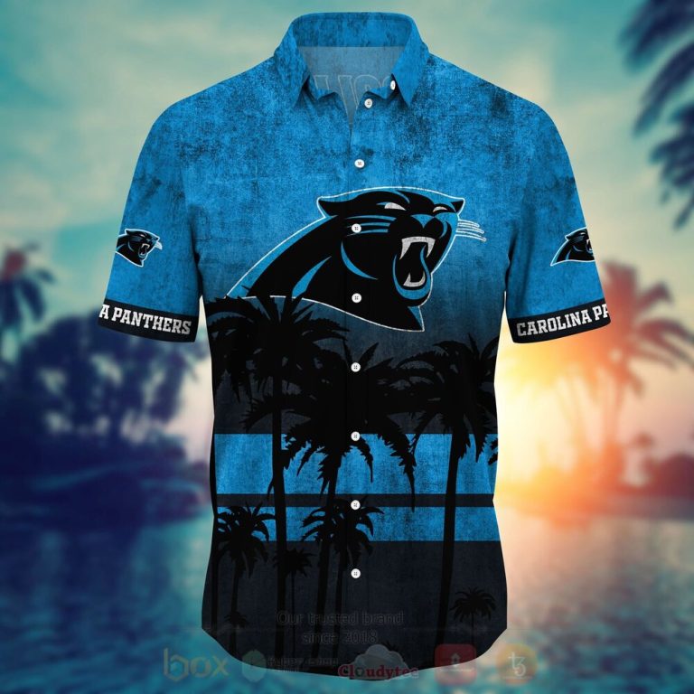 NFL Carolina Panthers Hawaiian Shirt Short 1 2