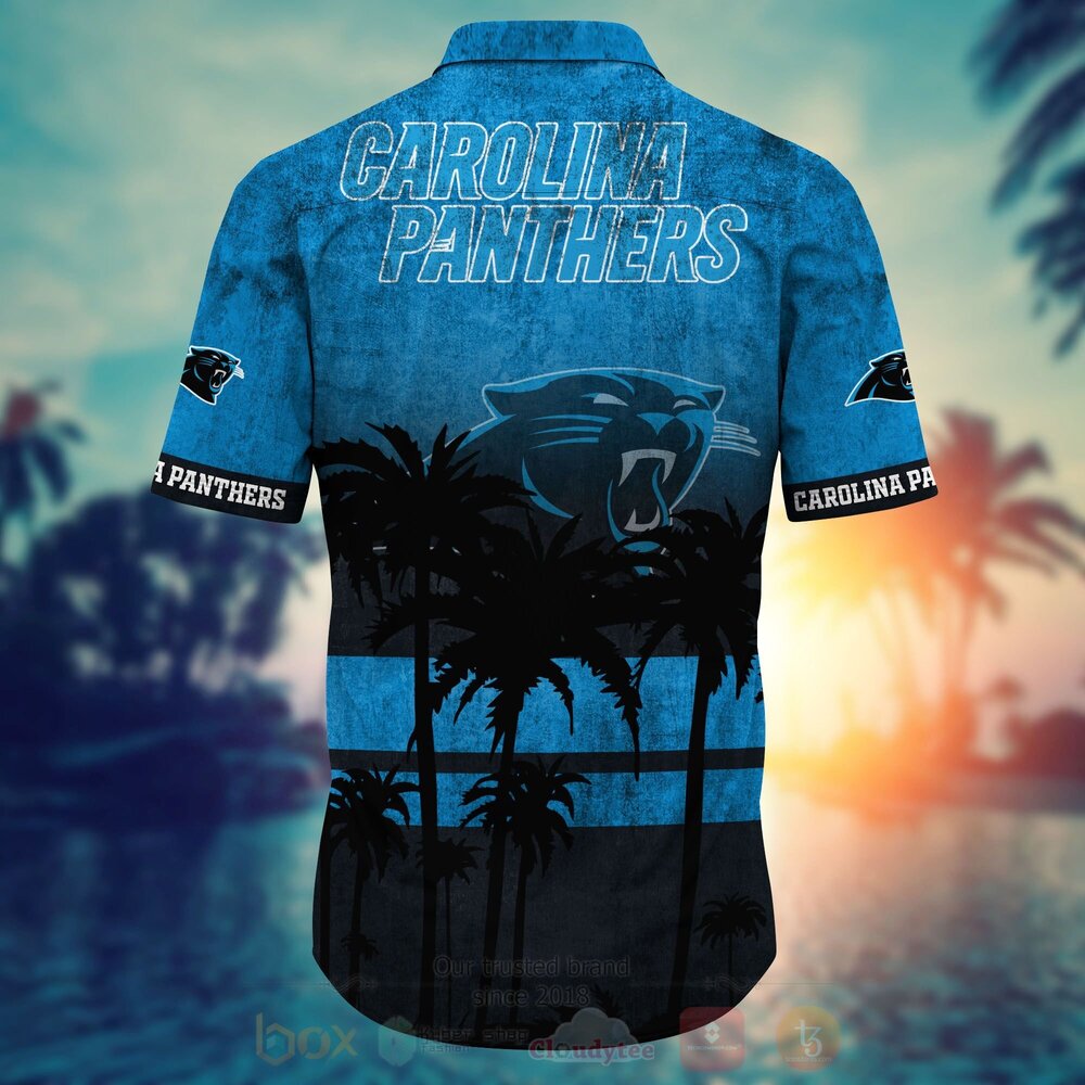 NFL Carolina Panthers Hawaiian Shirt Short 1 2 3