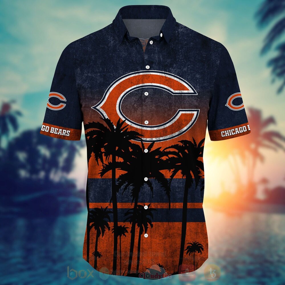 NFL Chicago Bears Hawaiian Shirt Short 1 2