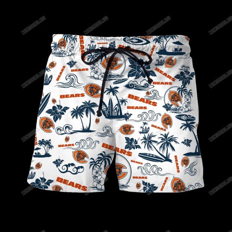 NFL Chicago Bears Island Hawaiian Shirt Short 1