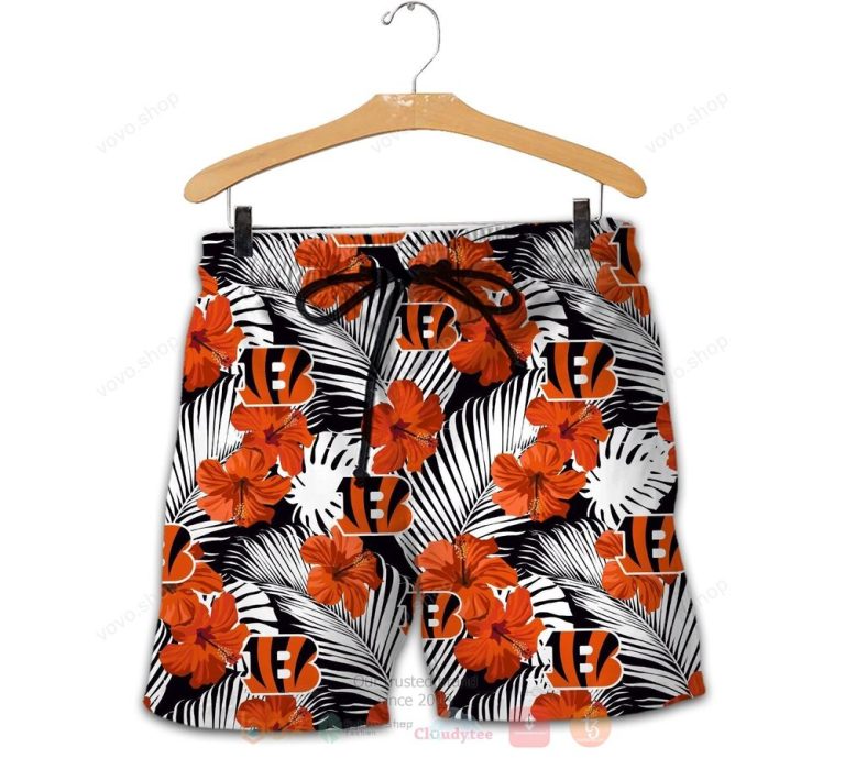 NFL Cincinnati Bengals Hawaiian Shirt Short 1 2