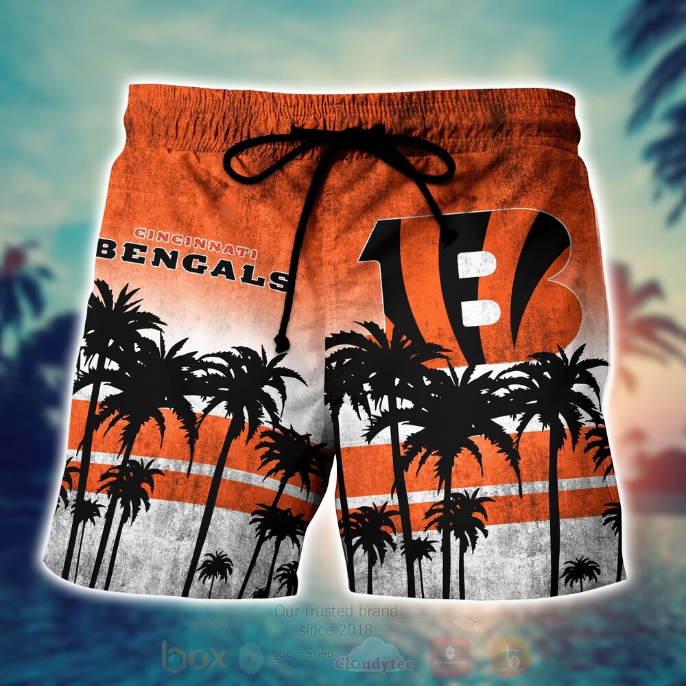 NFL Cincinnati Bengals Hawaiian Shirt Short 1 2 3 4