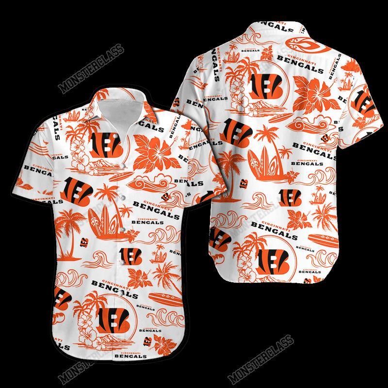NFL Cincinnati Bengals Island Hawaiian Shirt Short