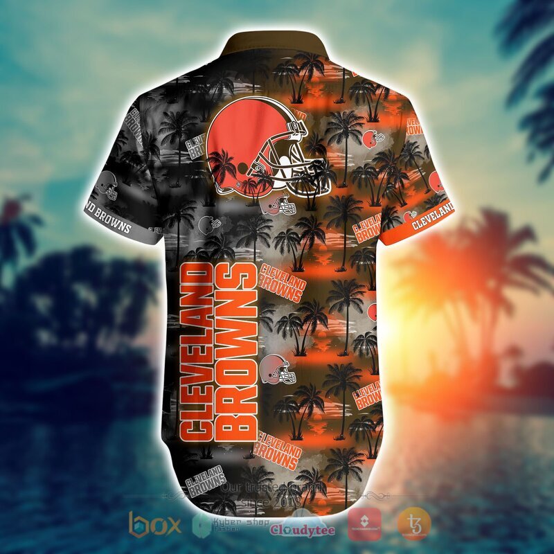 NFL Cleveland Browns Coconut Hawaiian shirt Short 1 2