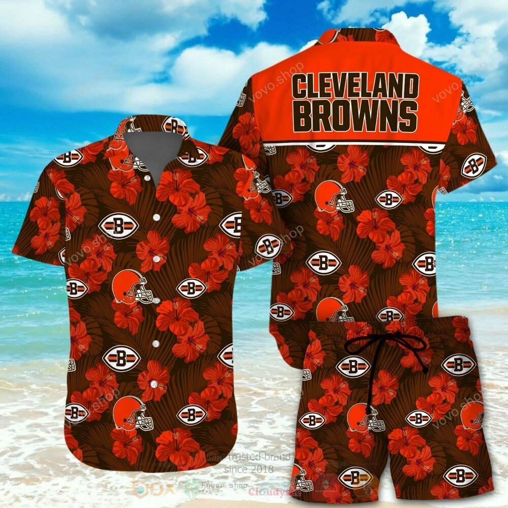 NFL Cleveland Browns Hawaiian Shirt Short