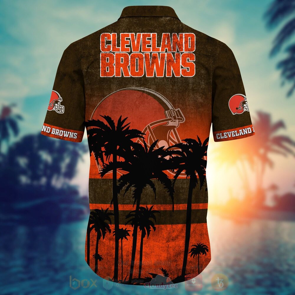NFL Cleveland Browns Hawaiian Shirt Short 1 2 3